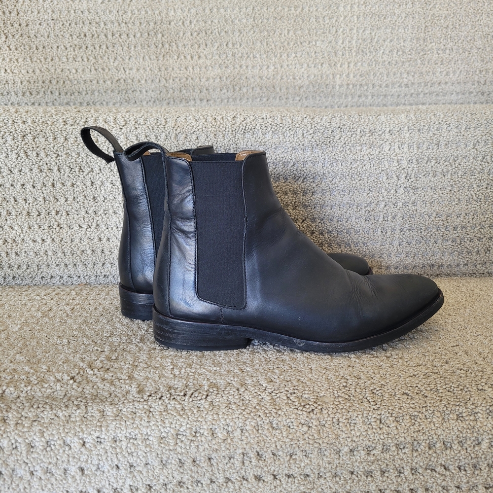 Everlane Black Leather Ankle Boots